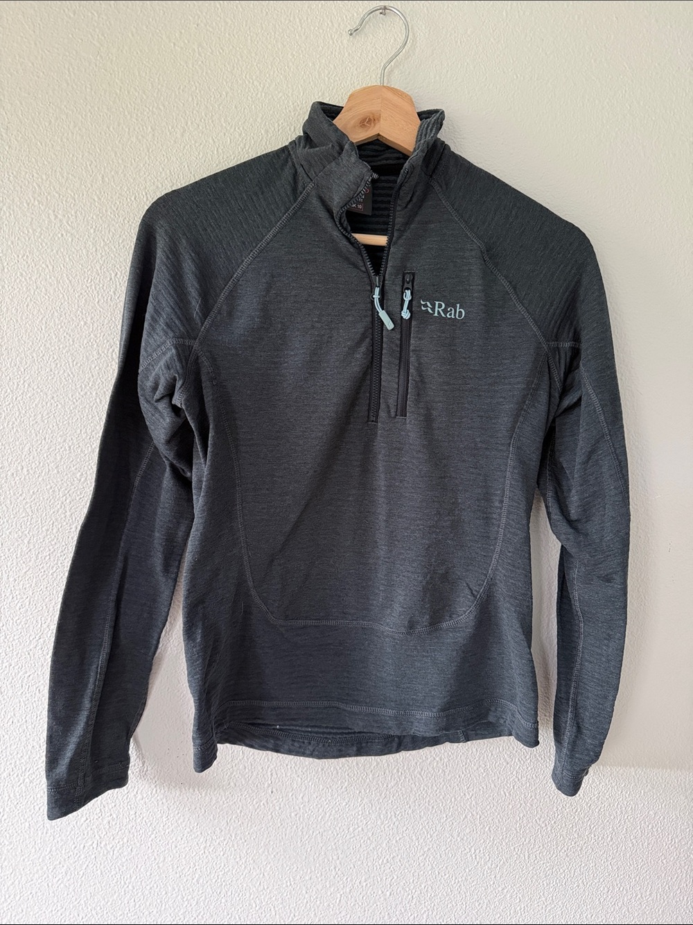 Rab Women's Charcoal Quarter-Zip Pullover